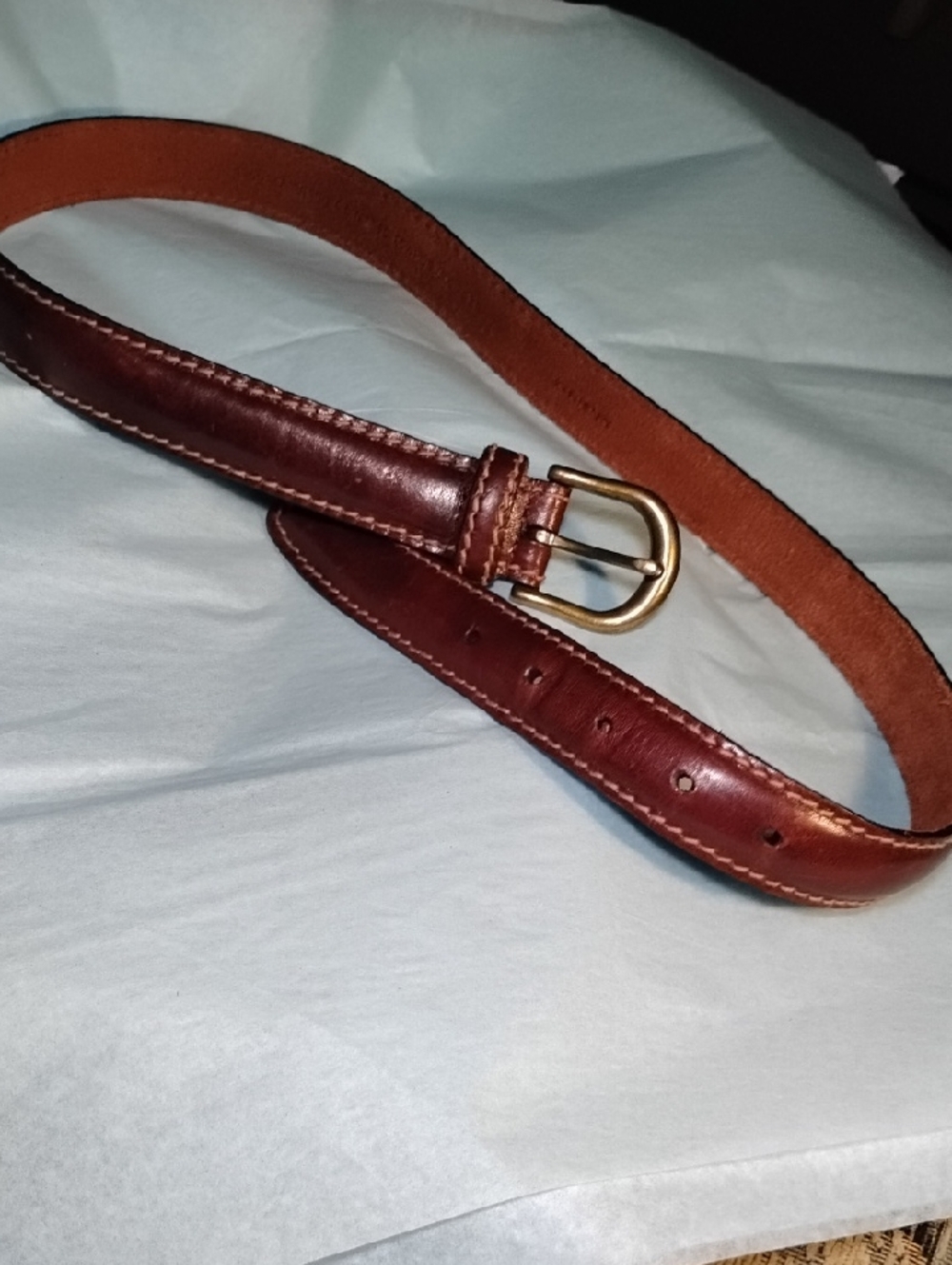 John Henry Brown Leather  Belt  1"w  sz M